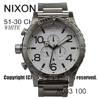 Amazon.co.jp: [ニクソン] NIXON 腕時計 51-30 CHRONO: WHITE